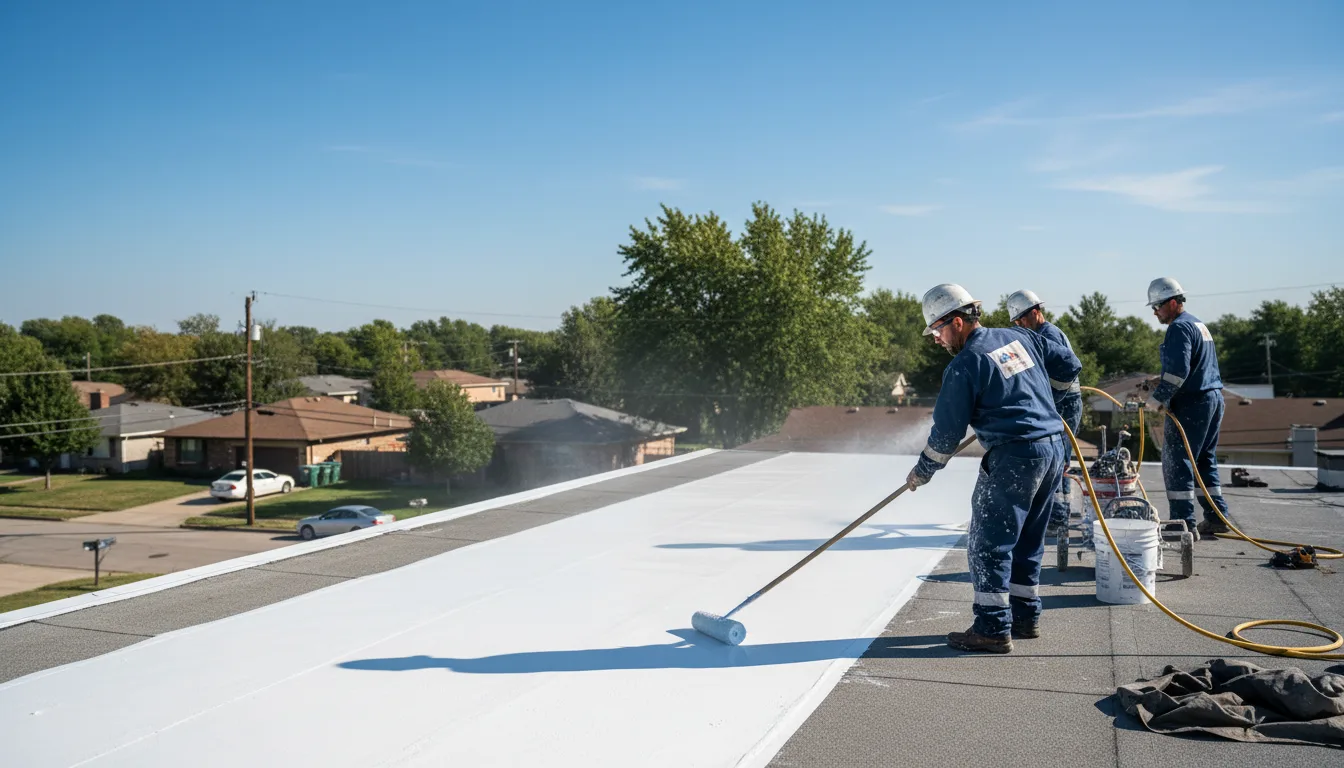 Commercial roof coating in Badger, IA near me